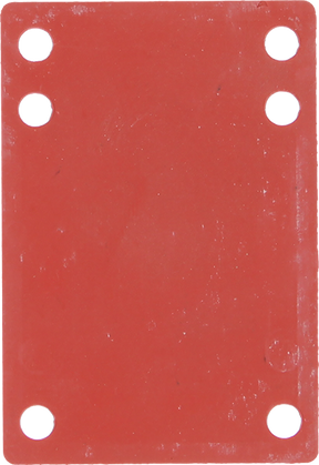 BLANK RISER RUBBER 1/8" DARK ORANGE 1pc