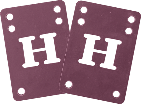 BLANK H-BLOCK RISER SET 2mm PURPLE 2pcs