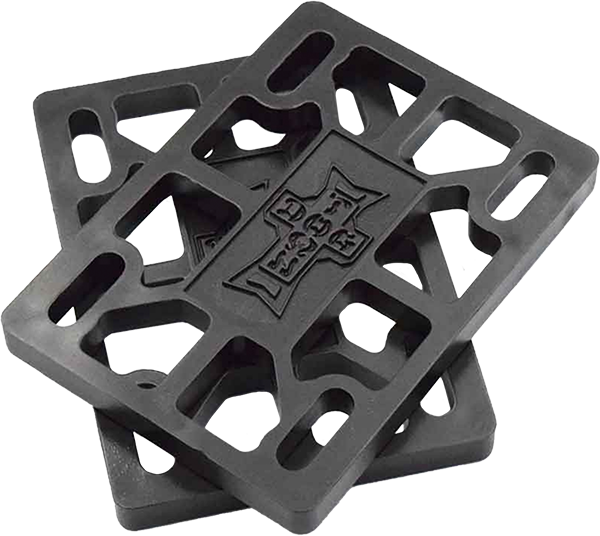 DOGTOWN 1/4" RISERS SET BLACK
