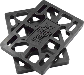 DOGTOWN 1/4" RISERS SET BLACK