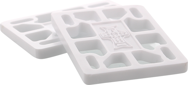 DOGTOWN 1/4" RISERS SET WHITE