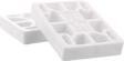 DOGTOWN 1/2" RISERS SET WHITE