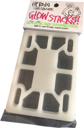 HEROIN GLOW IN THE DARK 1/8" RISER PAD SET GLOW