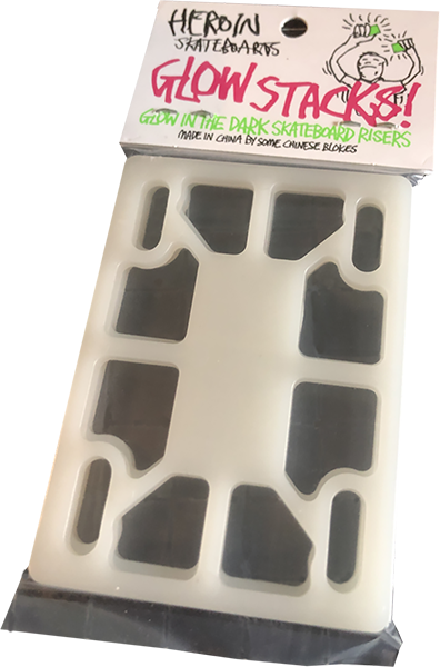 HEROIN GLOW IN THE DARK 1/8" RISER PAD SET GLOW