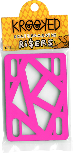 KROOKED RISER PADS 1/8" HOT PINK (Set of 2)