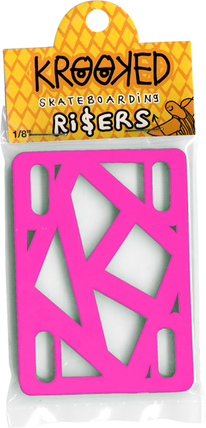 KROOKED RISER PADS 1/8" HOT PINK (Set of 2)
