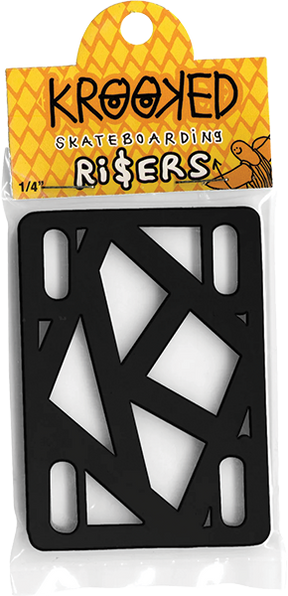 KROOKED RISER PADS 1/4" BLACK (Set of 2)