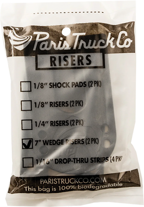PARIS WEDGE HARD RISER 1/8"-1/2" BLACK ( SET of 2 )
