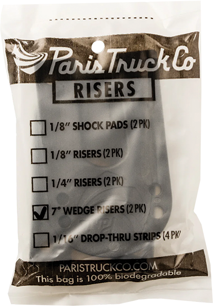 PARIS WEDGE HARD RISER 1/8"-1/2" BLACK ( SET of 2 )