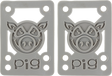 PIG PILES 1/8" SHOCK PAD GREY single set