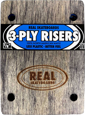 REAL WOODEN RISERS SET 3ply 1/8" THUNDER