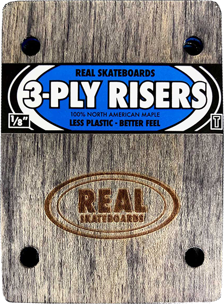 REAL WOODEN RISERS SET 3ply 1/8" THUNDER