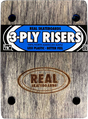 REAL WOODEN RISERS SET 3ply 1/8" THUNDER