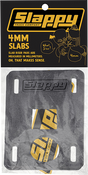 SLAPPY SLABS LOW RISERS SET 4MM BLACK 2PCS