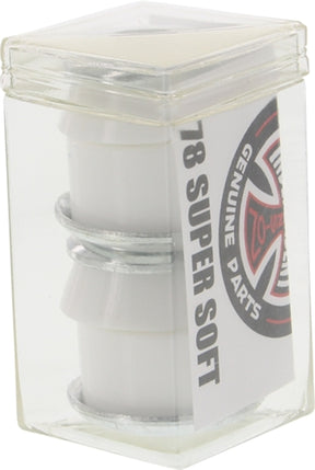 INDEPENENT STD CYLINDER CUSHIONS 78a WHT 2pr w/washers