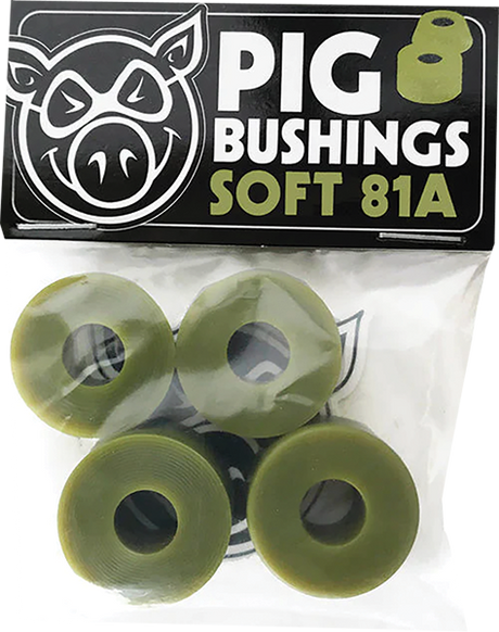 PIG BUSHINGS 81a SOFT OLIVE 2PR