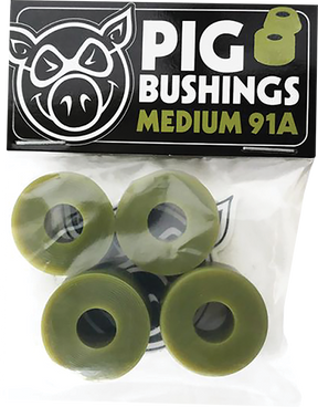 PIG BUSHINGS 91a MEDIUM OLIVE GREEN 2pr