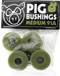 PIG BUSHINGS 91a MEDIUM OLIVE GREEN 2pr