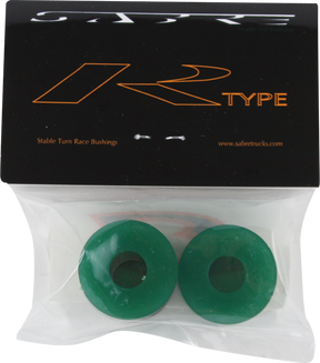 SABRE R-TYPE BUSHINGS 93a CLR.GREEN 2pk w washers
