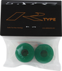 SABRE R-TYPE BUSHINGS 93a CLR.GREEN 2pk w washers