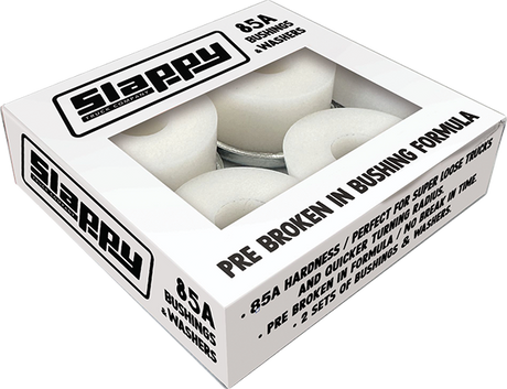 SLAPPY STANDARD BUSHINGS/WASHERS SET 95A WHITE 2pr