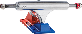 ACE AF1 22/7.75 POLISHED/ANODIZED BLU&ORG TRUCKS SET
