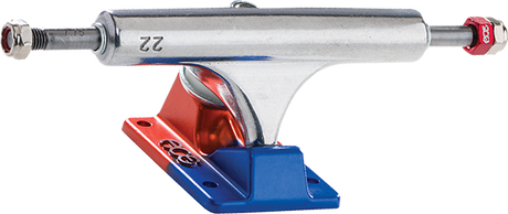 ACE AF1 22/7.75 POLISHED/ANODIZED BLU&ORG TRUCKS SET