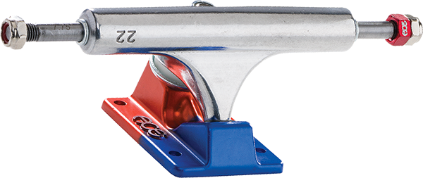ACE AF1 22/7.75 POLISHED/ANODIZED BLU&ORG TRUCKS SET