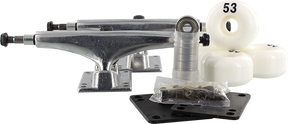 ESSENTIALS COMPONENT PACK 5.5 RAW W/53mm WHITE TRUCKS SET