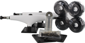 ESSENTIALS COMPONENT PACK 5.5 WHT/BLK W/53mm BLK TRUCKS SET