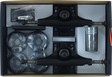 INDUSTRIAL COMP-PK 5.0 BLK/BLK w/52mm BK/WT SWIRL TRUCKS SET