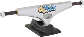 KRUX ORTIZ K5 DLK 7.6 SIL/BLK TRUCKS SET