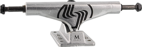 SILVER M-HOLLOW 7.75 RAW/RAW W/BLK TRUCKS SET