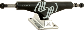 SILVER M-HOLLOW 7.75 BLK/RAW W/SIL TRUCKS SET