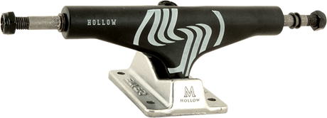 SILVER M-HOLLOW 7.75 BLK/RAW W/SIL TRUCKS SET