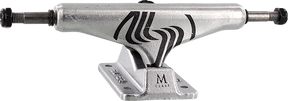 SILVER M-HOLLOW 8.0 RAW/RAW W/BLK TRUCKS SET