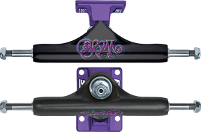 SLAPPY ST1 CLASSIC HOLLOW 8.0 BAM MARGERA BLK/PUR TRUCKS SET