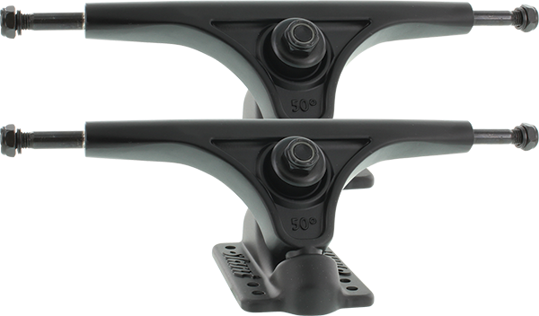 SLANT INVERTED TRUCK 180mm FLAT BLACK set of 2 Trucks