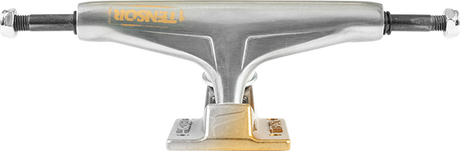 TENSOR REG ALUM 5.25 STENCIL MIRROR RAW/GOLD FADE TRUCKS SET