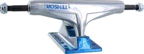 TENSOR REG ALUM 5.25 STENCIL MIRROR RAW/LT.BLU FADE TRUCKS SET