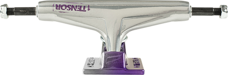 TENSOR REG ALUM 5.25 STENCIL MIRROR RAW/PURPLE FADE TRUCKS SET