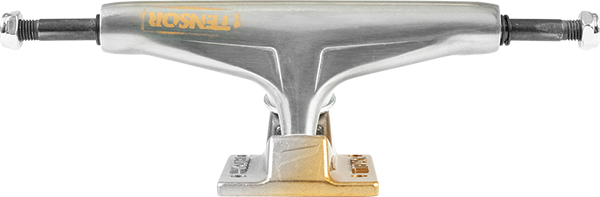 TENSOR REG ALUM 5.5 STENCIL MIRROR RAW/GOLD FADE TRUCKS SET