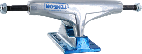 TENSOR REG ALUM 5.5 STENCIL MIRROR RAW/LT.BLU FADE TRUCKS SET