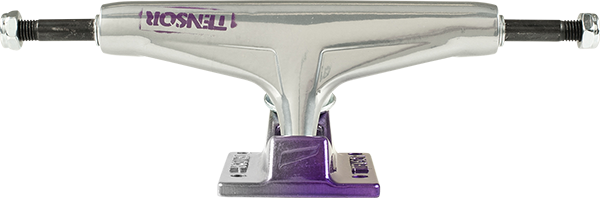 TENSOR REG ALUM 5.5 STENCIL MIRROR RAW/PURPLE FADE TRUCKS SET