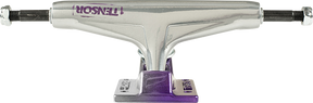 TENSOR REG ALUM 5.5 STENCIL MIRROR RAW/PURPLE FADE TRUCKS SET