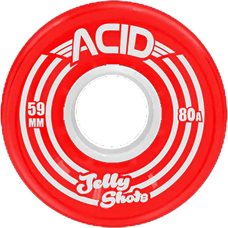 ACID JELLY SHOTS 59mm 80a RED WHEELS SET