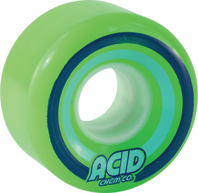 ACID PODS CONICAL 55mm 86a GREEN WHEELS SET