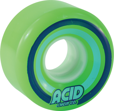 ACID PODS CONICAL 55mm 86a GREEN WHEELS SET