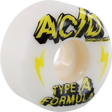 ACID TYPE A SIDECUT POWER 53mm 101a WHITE WHEELS SET