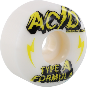 ACID TYPE A SIDECUT POWER 53mm 101a WHITE WHEELS SET